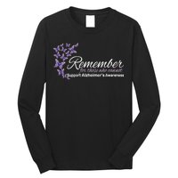 Remember For Those Who Cannot Alzheimers Awareness Long Sleeve Shirt