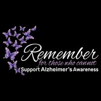Remember For Those Who Cannot Alzheimers Awareness Apron