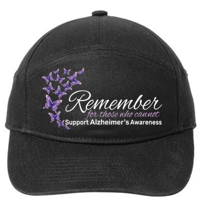 Remember For Those Who Cannot Alzheimers Awareness 7-Panel Snapback Hat