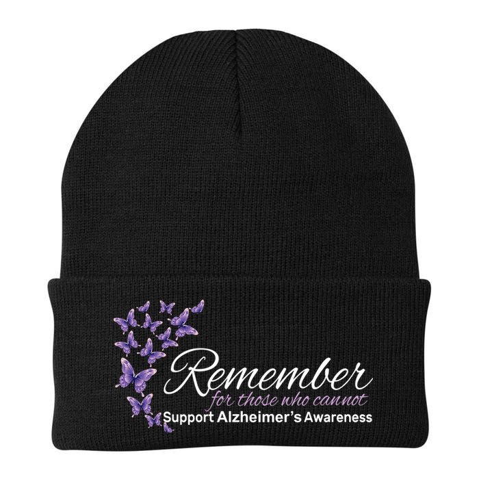 Remember For Those Who Cannot Alzheimers Awareness Beanie
