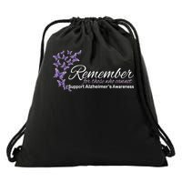 Remember For Those Who Cannot Alzheimers Awareness Drawstring Bag