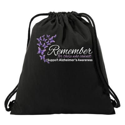 Remember For Those Who Cannot Alzheimers Awareness Drawstring Bag