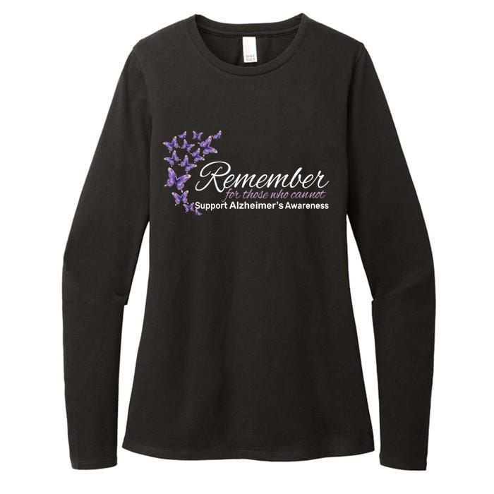 Remember For Those Who Cannot Alzheimers Awareness Womens CVC Long Sleeve Shirt