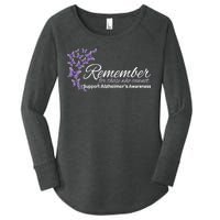 Remember For Those Who Cannot Alzheimers Awareness Women's Perfect Tri Tunic Long Sleeve Shirt