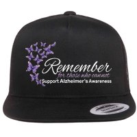 Remember For Those Who Cannot Alzheimers Awareness Flat Bill Trucker Hat