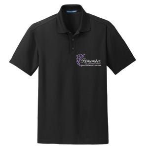 Remember For Those Who Cannot Alzheimers Awareness Dry Zone Grid Polo