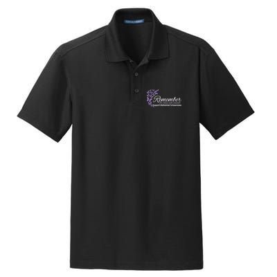 Remember For Those Who Cannot Alzheimers Awareness Dry Zone Grid Polo