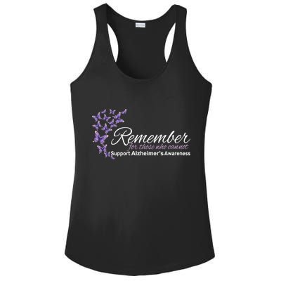 Remember For Those Who Cannot Alzheimers Awareness Ladies PosiCharge Competitor Racerback Tank