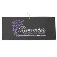Remember For Those Who Cannot Alzheimers Awareness Large Microfiber Waffle Golf Towel