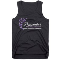 Remember For Those Who Cannot Alzheimers Awareness Tank Top