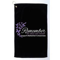 Remember For Those Who Cannot Alzheimers Awareness Golf Towel