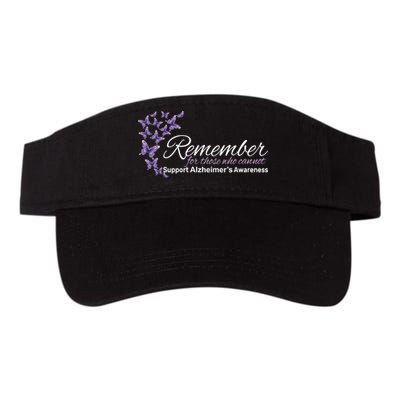 Remember For Those Who Cannot Alzheimers Awareness Valucap Bio-Washed Visor