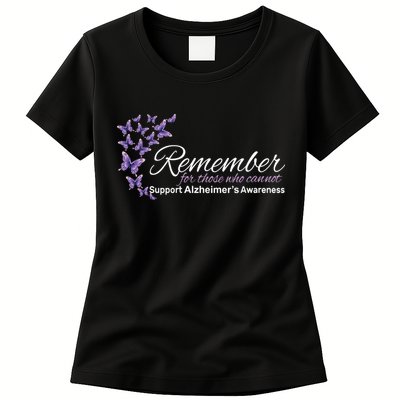 Remember For Those Who Cannot Alzheimers Awareness Womens T-Shirt