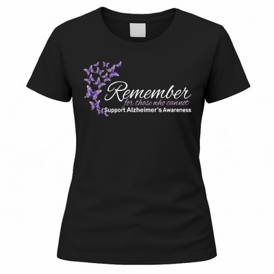 Remember For Those Who Cannot Alzheimers Awareness Women's T-Shirt