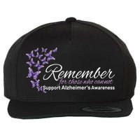 Remember For Those Who Cannot Alzheimers Awareness Wool Snapback Cap