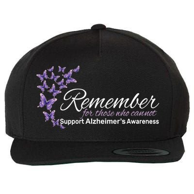 Remember For Those Who Cannot Alzheimers Awareness Wool Snapback Cap