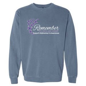 Remember For Those Who Cannot Alzheimers Awareness Garment-Dyed Sweatshirt