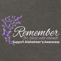Remember For Those Who Cannot Alzheimers Awareness Cotton Canvas Backpack