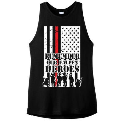 Remember Our Fallen Heroes Ladies PosiCharge Tri-Blend Wicking Tank