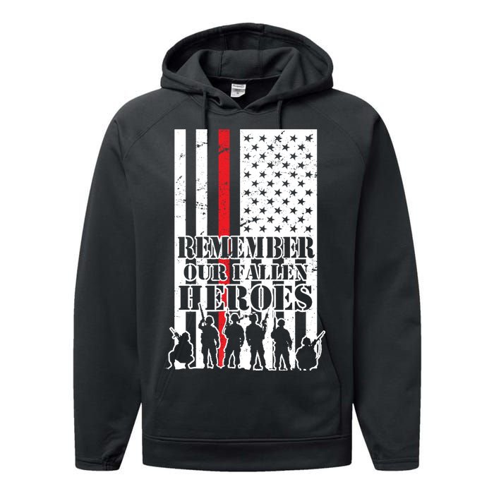 Remember Our Fallen Heroes Performance Fleece Hoodie