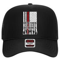 Remember Our Fallen Heroes High Crown Mesh Back Trucker Hat