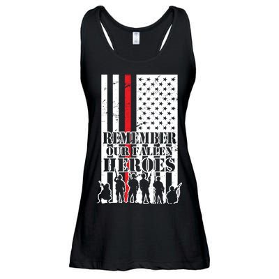 Remember Our Fallen Heroes Ladies Essential Flowy Tank