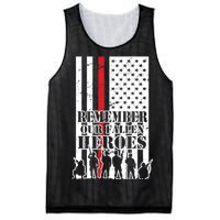 Remember Our Fallen Heroes Mesh Reversible Basketball Jersey Tank