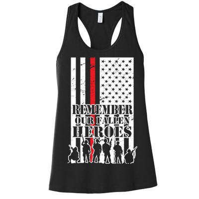 Remember Our Fallen Heroes Women's Racerback Tank