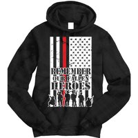 Remember Our Fallen Heroes Tie Dye Hoodie