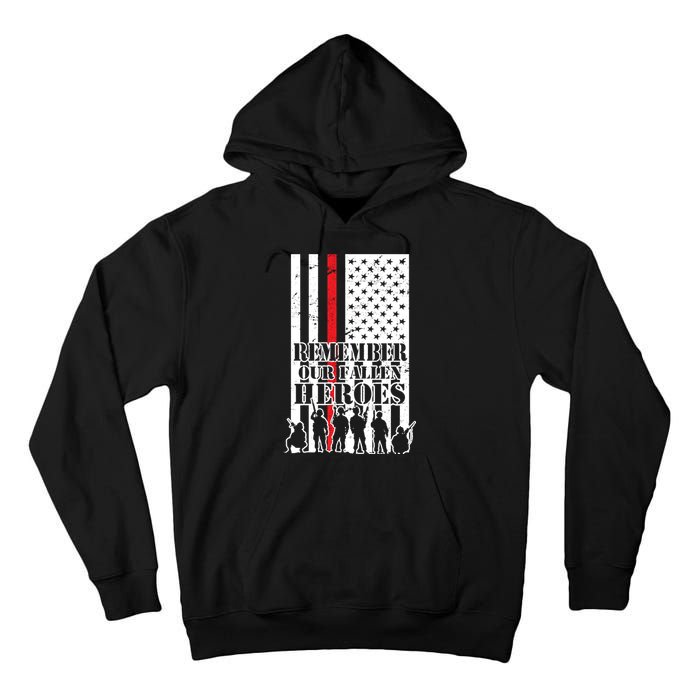 Remember Our Fallen Heroes Tall Hoodie