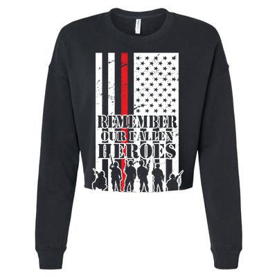 Remember Our Fallen Heroes Cropped Pullover Crew