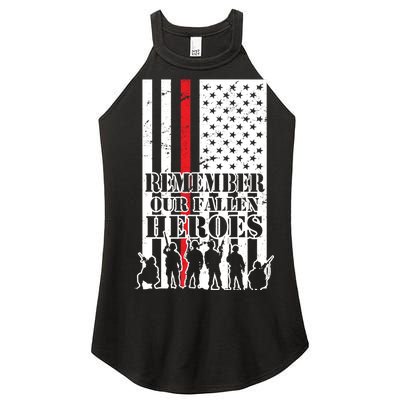 Remember Our Fallen Heroes Women's Perfect Tri Rocker Tank