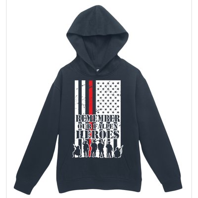 Remember Our Fallen Heroes Urban Pullover Hoodie