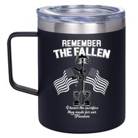 Remember The Fallen 12oz Stainless Steel Coffee Mug