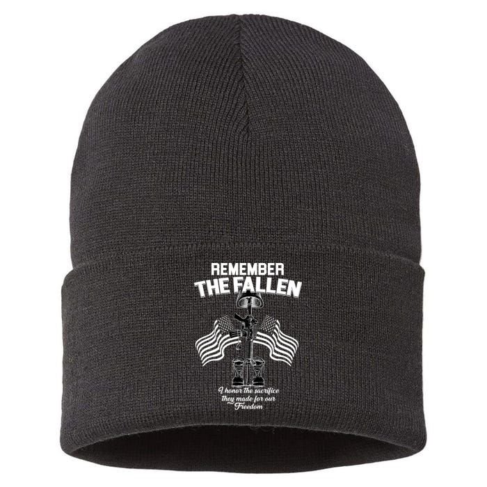 Remember The Fallen Sustainable Knit Beanie