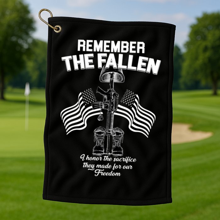 Remember The Fallen Golf Towel