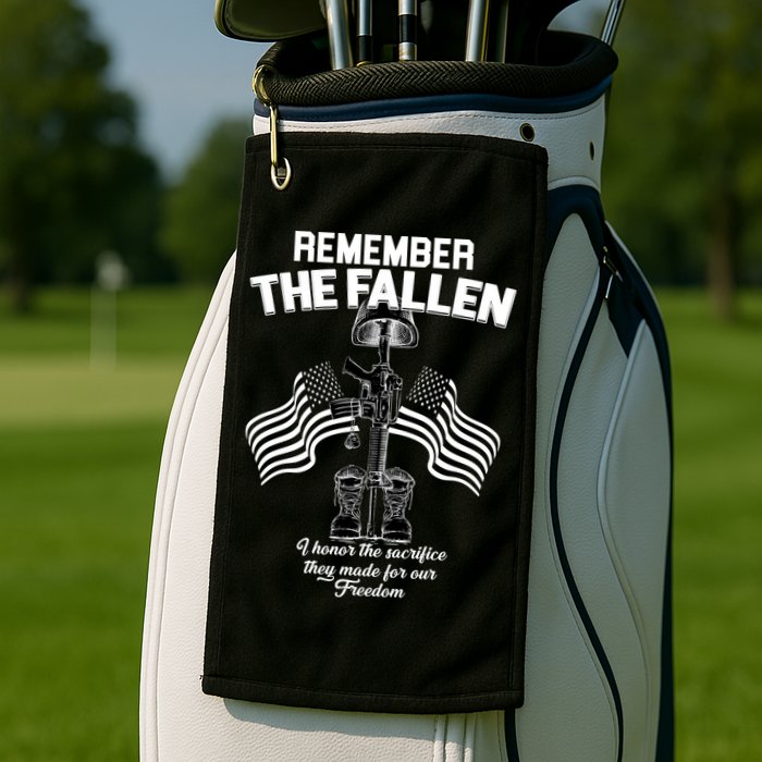 Remember The Fallen Golf Towel