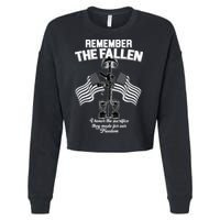 Remember The Fallen Cropped Pullover Crew
