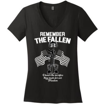 Remember The Fallen Women's V-Neck T-Shirt