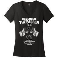 Remember The Fallen Women's V-Neck T-Shirt