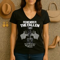 Remember The Fallen Women's V-Neck T-Shirt