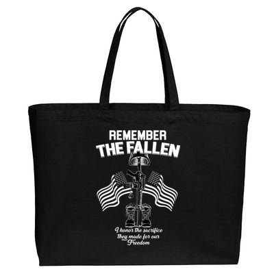 Remember The Fallen Cotton Canvas Jumbo Tote