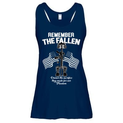 Remember The Fallen Ladies Essential Flowy Tank