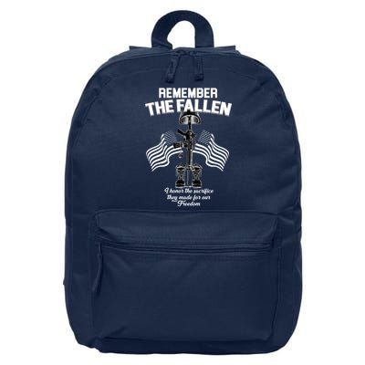 Remember The Fallen 16 in Basic Backpack