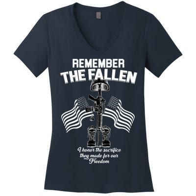 Remember The Fallen Women's V-Neck T-Shirt