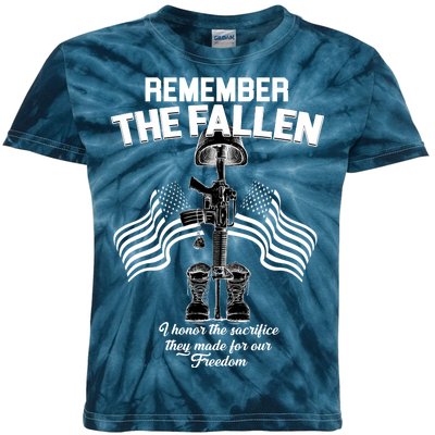 Remember The Fallen Kids Tie-Dye T-Shirt