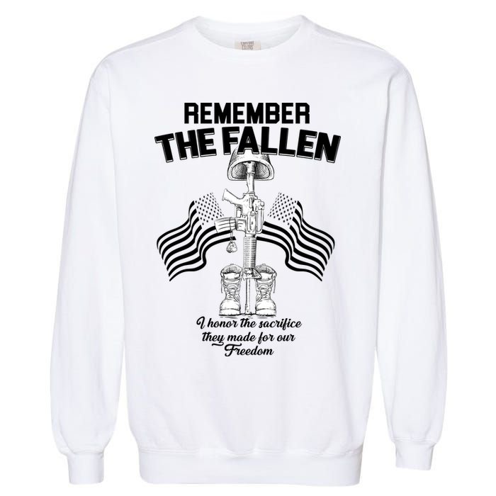 Remember The Fallen Garment-Dyed Sweatshirt