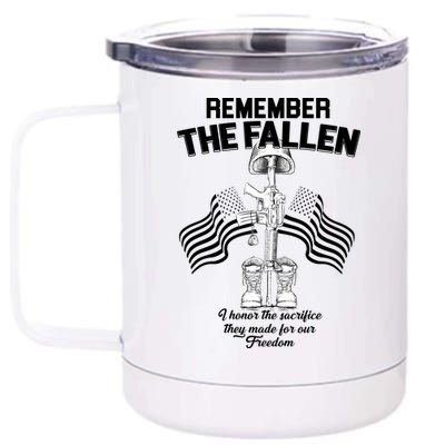 Remember The Fallen 12 oz Stainless Steel Tumbler Cup