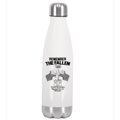 Remember The Fallen Stainless Steel Insulated Water Bottle