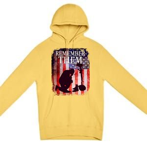 Remember Them Memorial Day Premium Pullover Hoodie